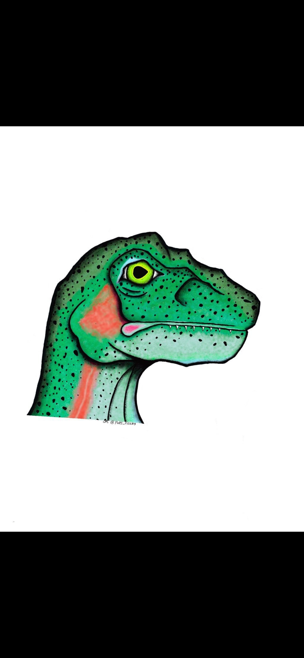 Velociraptrout - Rainbow Trout (Sticker)