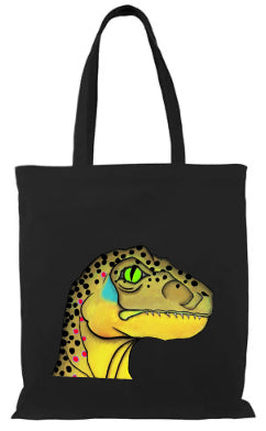 Velociraptrout Tote Bag