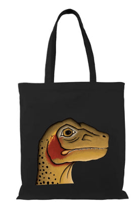 Velociraptrout Tote Bag
