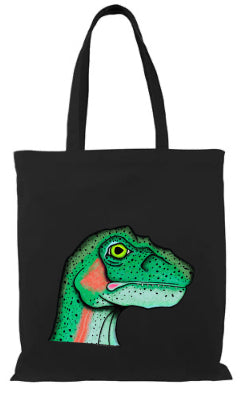 Velociraptrout Tote Bag