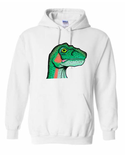 Velociraptrout Rainbow Trout Hoodie