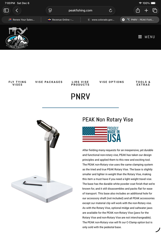 Peak non-rotary vise